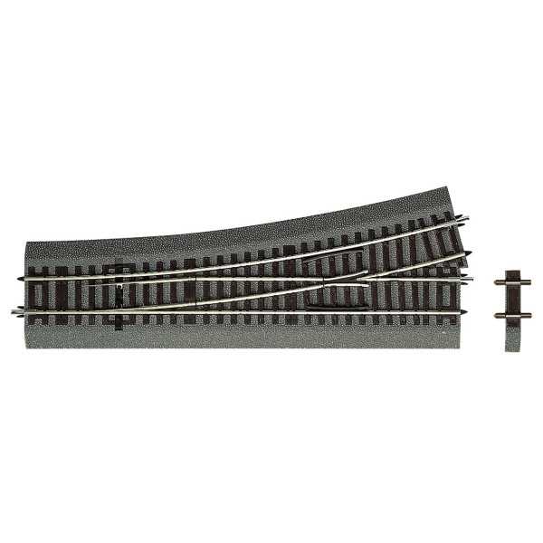 42534 Desvio à esquerda WI15 balastro de borracha Esc H0