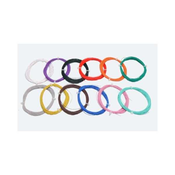 51945 Condutor flexível, diâmetro 0,5 mm, AWG36 cor verde