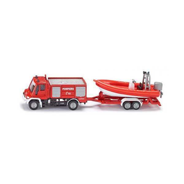 1636 Unimog Bombeiros com barco