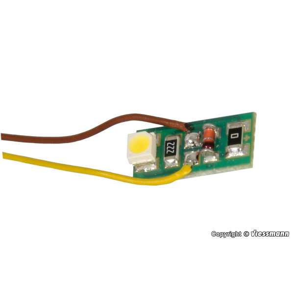 6006 Iluminação residencial com 1 LED branco quente, 10 peças Esc H0