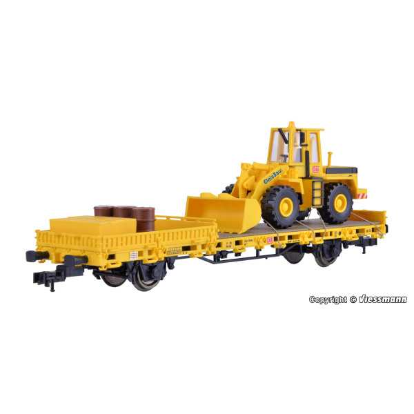 26274 Vagão e escavadora de pneus JCB 4CX 4x4x4, modelo acabado Esc H0