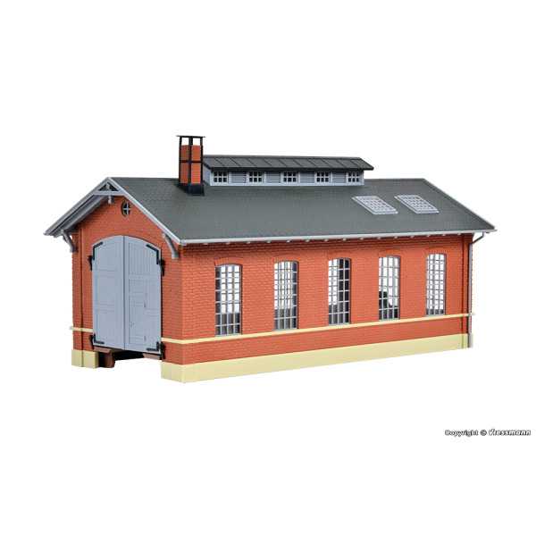 39307 Kit Cocheira de locomotiva via única Esc H0