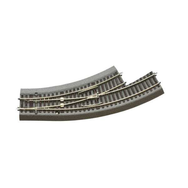 42560 Desvio curvo à esquerda BWl2 / 3 balastro de borracha Esc H0