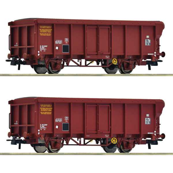 6600251 Conjunto de 2 peças: Vagão de teto deslizante, SNCF Esc H0